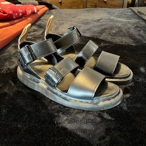 Dr. Martens | ALL Black Air Wave Gladiator style sandal- Vegan Leather